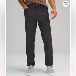 Lululemon Men’s ABC Classic Fit 5 Pocket Pants 34 x 31 Obsidian Black Grey